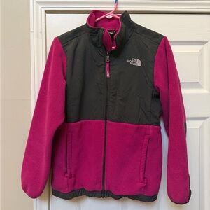 The North Face Fuchsia and Black Fleece Jacket
